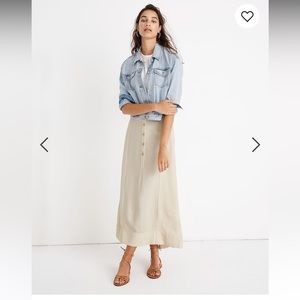 Madewell x Christy Dawn maxi Ida Skirt Ivory M
